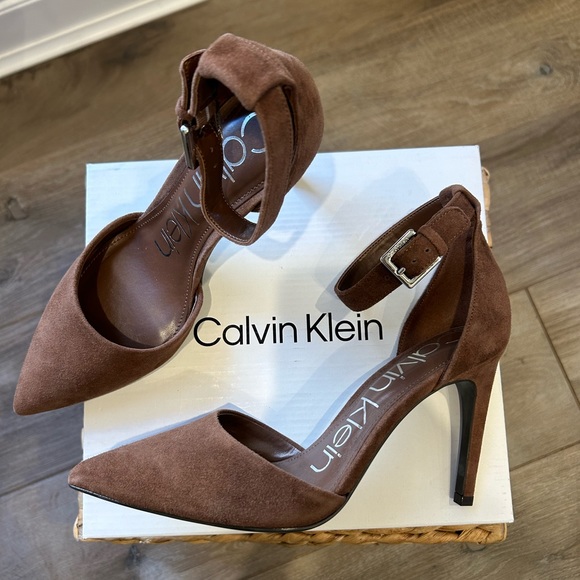 Calvin Klein Shoes - Calvin Klein Hilda Suede Stiletto 7.5